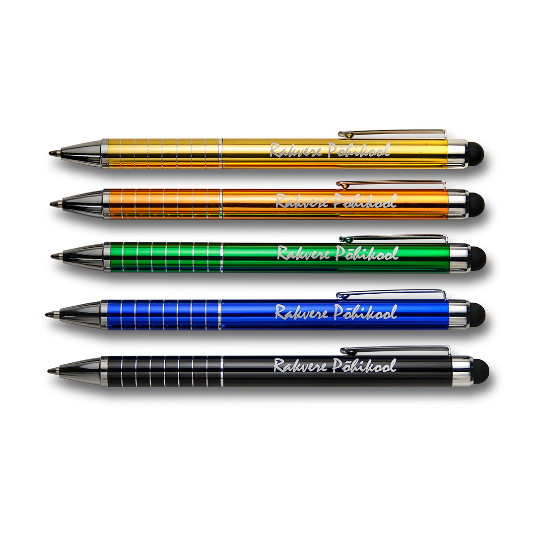 Rakvere Basic School laser engraved ballpoint pens.